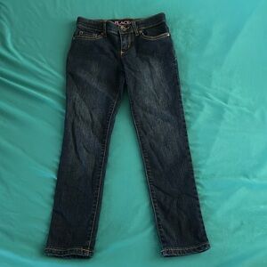 CHILDREN’S PLACE GIRL’S DARK WASH SUPER SKINNY JEANS SIZE 6X/7